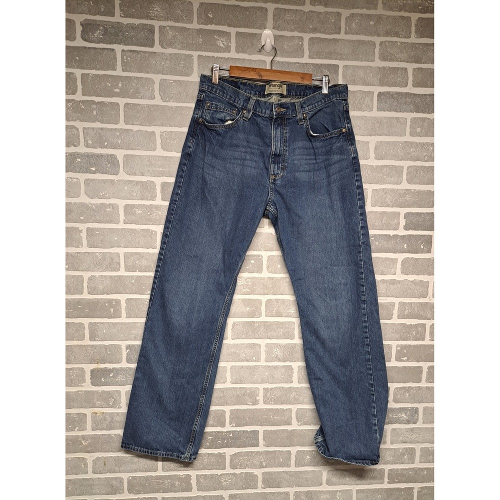 Wrangler Authentics Men's Denim Jeans Size 34x32 Blue Straight Leg‎ Stretch